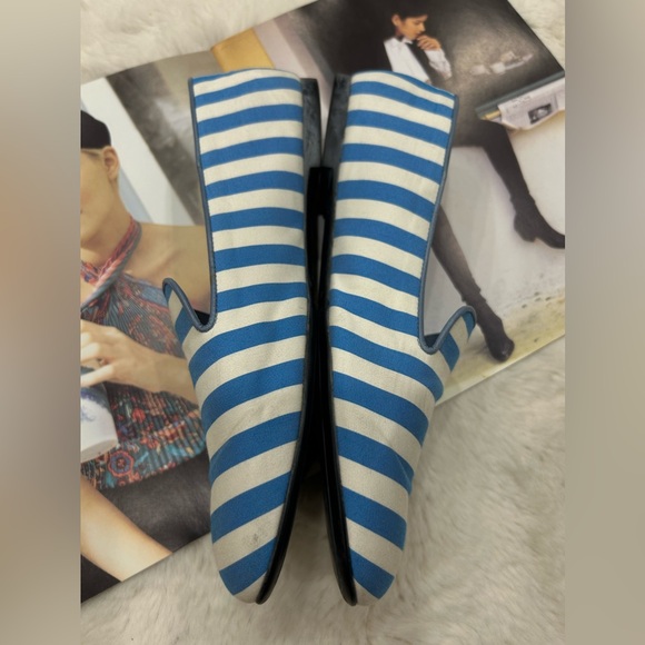 Tod's Moccasins. Striped canvas upper, leather interior and non-slip outsole. - Picture 2 of 8